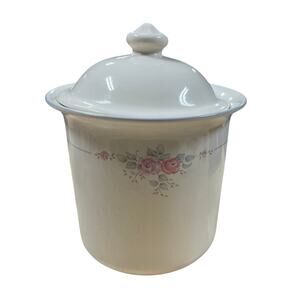 Pfaltzgraff Trousseau Large Canister Discontinued 1988-1996 Defect With Lid GUC